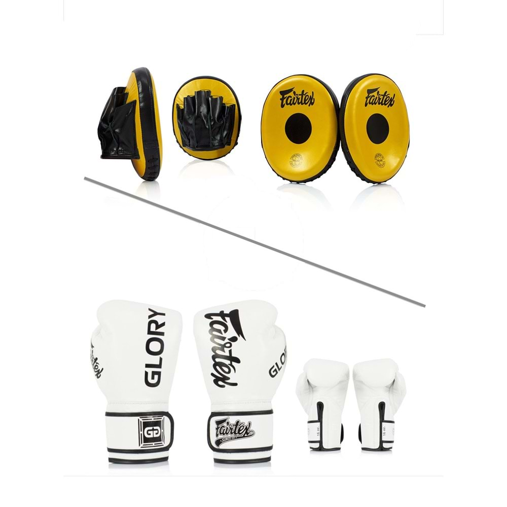 FAIRTEX GLORY ELDİVEN SETİ - FAIRTEX - BEYAZ - 10 OZ