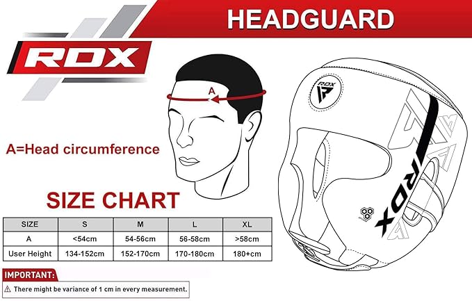 RDX Kara F6 Kafa Koruyucu Profesyonel Boks, Kick Boks ve MMA Bas Koruyucu