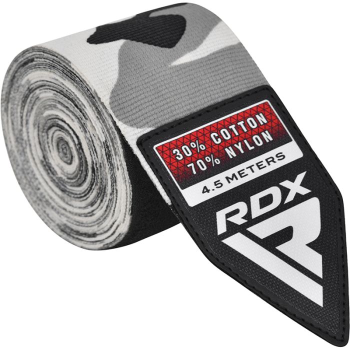 RDX Plus Kamuflaj Boks El Bandaji 4.5 Metre Profesyonel Bilek ve El Destek Bandaji